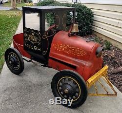 Antique/vintage Garton Casey Jones Cannonball Express No. 9 Pedal Car