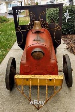 Antique/vintage Garton Casey Jones Cannonball Express No. 9 Pedal Car