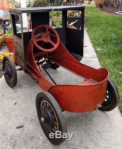Antique/vintage Garton Casey Jones Cannonball Express No. 9 Pedal Car