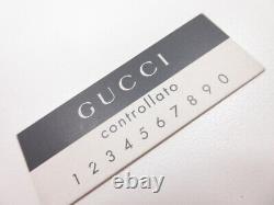 Authentic Gucci Vintage GG Monogram Frisbee White