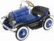 BLUE CLASSIC VINTAGE RETRO PEDAL CAR ROADSTER CLASSIC CHILDS KIDS TOY NEW