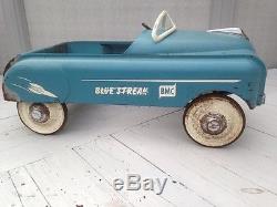 BMC Blue Streak Vintage Pedal Car 1950's