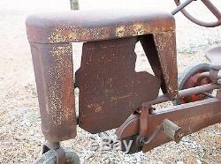 BMC Vtg Western Flyer Tractor Trailer Pressed Steel Pedal Car with Original Wagon