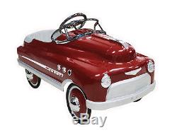 Burgundy Red Comet Pedal Car Kids Childs Ride On Toy Vintage Antique Style