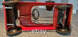 Big Chief Pedal Fire Engine by AMF pedal Truly Vintage NEW PRICE