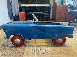 Blue 1950s Vintage Murray Pedal Car (Child's Toy)