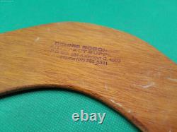 Boomerang Australian Dennis Bobongie wooden Kangaroo vintage