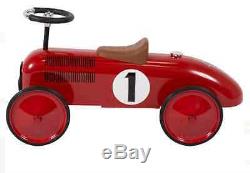 Boys Toddler Vintage Retro Ride On Classic Red Metal Sport Racer Pedal Car Gift
