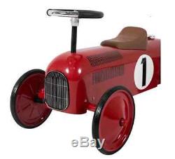 Boys Toddler Vintage Retro Ride On Classic Red Metal Sport Racer Pedal Car Gift
