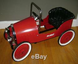 Buddy L Red Steel Pedal Car Vintage Retro Style Ride On In Very Rare