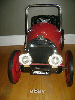 Buddy L Red Steel Pedal Car Vintage Retro Style Ride On In Very Rare