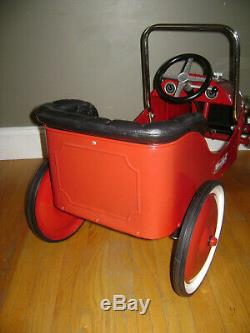 Buddy L Red Steel Pedal Car Vintage Retro Style Ride On In Very Rare