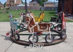 Buster Brown Merry Go Round Carousel Vintage Tricycle Pedal Car