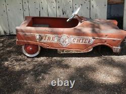 COLLECTORS VINTAGE 50s MURRAY FIRE CHEIF PEDAL CARS