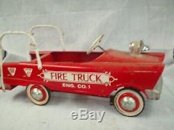 (COLLECTORS) Vintage Murry's 60's Fire Truck Pedal Car