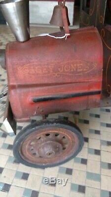 Casey Jones Train Pedal Vintage Car Cannonball Express No. 9 Original Paint