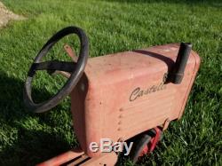 Castelli Metal Pedal Car Ride On Childs Toy Tractor Truck Farm Country Vintage