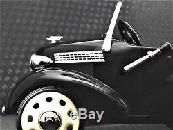 Chevy Pedal Car Custom 1930s Black Vintage Classic A Sport T Midget Metal Model