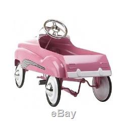 Classic Pedal Car Instep Pink Lady Girls Ride On Outdoor Toy Kids Vintage Style