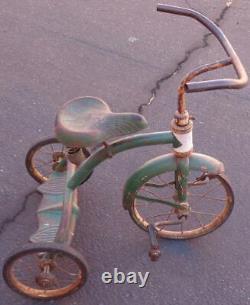 Collectible Antique All Steel Child's Tricycle OLD COLLECTIBLE TRIKE GREAT