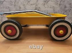 Collectible RARE! 60s Vintage Yellow MTD Toddler Kart Fold Out Handle