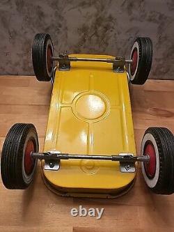 Collectible RARE! 60s Vintage Yellow MTD Toddler Kart Fold Out Handle