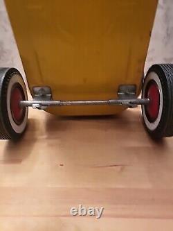 Collectible RARE! 60s Vintage Yellow MTD Toddler Kart Fold Out Handle