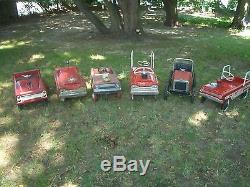 Collection- 5 Full Size Vintage Pedal Cars- Garton, Murray, Amf, Etc, L@@k