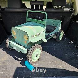Contemporary Vintage Ducks Unlimited Jeep Car Pedal Ride on Toy Metal LOOK