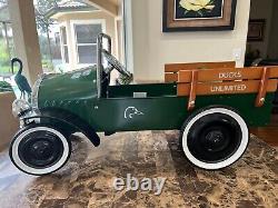 DUCKS UNLIMITED Uber RARE 1937 Peddle Car TRUCK Amazing New Old Stock Vintage