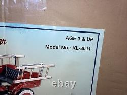 Deluxe Fire Truck Pedal Car Kalee New In Box Toy Cars Trucks Vintage Rare