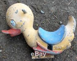 Duck Vintage cast aluminum playground ride Saddle Mates Animal