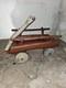 EXTREMELY RARE Vintage Hanna Barbara Flintstones Ride On Flint Wagon 1970s