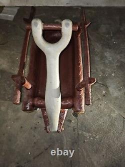 EXTREMELY RARE Vintage Hanna Barbara Flintstones Ride On Flint Wagon 1970s