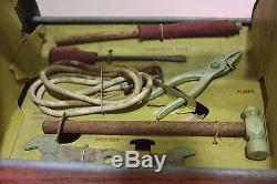 EXTREMELY RARE Vintage Pedal Car Tow'N Fixit Kit Amsco Toys Tool Caddy wi