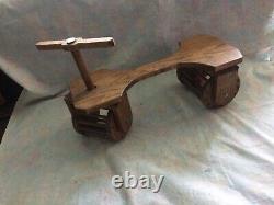 Early 1900's Wooden Bicycle Original Vintage Rare Wood Toy Kids 21