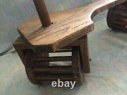 Early 1900's Wooden Bicycle Original Vintage Rare Wood Toy Kids 21