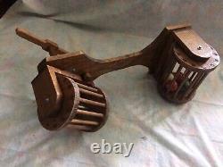 Early 1900's Wooden Bicycle Original Vintage Rare Wood Toy Kids 21