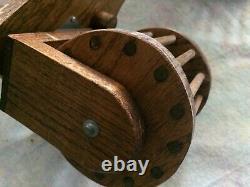 Early 1900's Wooden Bicycle Original Vintage Rare Wood Toy Kids 21