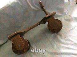 Early 1900's Wooden Bicycle Original Vintage Rare Wood Toy Kids 21