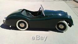 Early 1950's Vintage Jaguar XK120 Pedal Car. Extremely Rare. Made in the UK