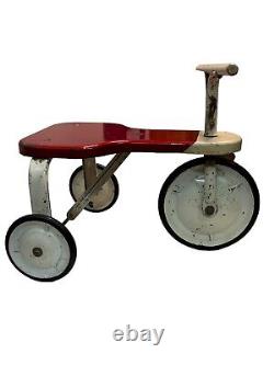Evans Products Red White Tricycle 1950 Vintage