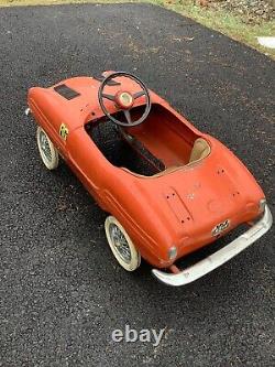 Exceptionally RARE! Vintage Squadra Giordani Toy Mercedes Racer Pedal Car 1952