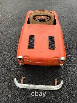 Exceptionally RARE! Vintage Squadra Giordani Toy Mercedes Racer Pedal Car 1952