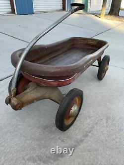 Fabulous 1949 Vintage MERCURY Childs Metal Pull Wagon