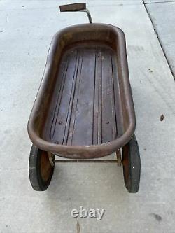 Fabulous 1949 Vintage MERCURY Childs Metal Pull Wagon