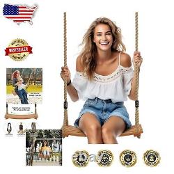 Family-Friendly Wooden Swing Set 22.8x9.8 Inches, Easy Vintage Style Assembly
