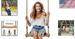 Family-Friendly Wooden Swing Set 22.8x9.8 Inches, Easy Vintage Style Assembly