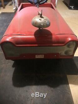 Fire Fighter Pedal Car No. 508 Vintage AMF Pressed Steel