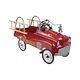 Firetruck Pedal Car Kids Ride On Toy Deluxe Ladder Fire Truck Classic Vintage